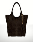 Marely Suede Leather Tote Bag