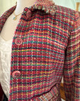 Vintage Colorful Tweed Blazer Jacket | ANAGE Brand Size XS