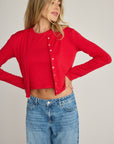 Elise Red Cardigan