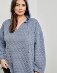 Quilted Hoodie Top