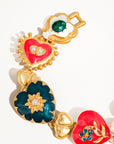 Elysian Baroque Heart Color Bracelet | Non-tarnish 18k gold-plated