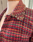 Vintage Colorful Tweed Blazer Jacket | ANAGE Brand Size XS