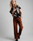 Callie Corduroy Elastic Waist Pants