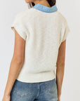 Drew Contrast Knit Top