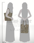 Marely Suede Leather Tote Bag