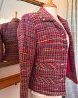 Vintage Colorful Tweed Blazer Jacket | ANAGE Brand Size XS