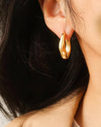 Darcy Oval Hoop Earring | 18K Gold-Plated