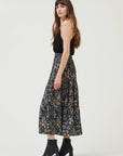 Allie Abstract Floral Tiered Skirt