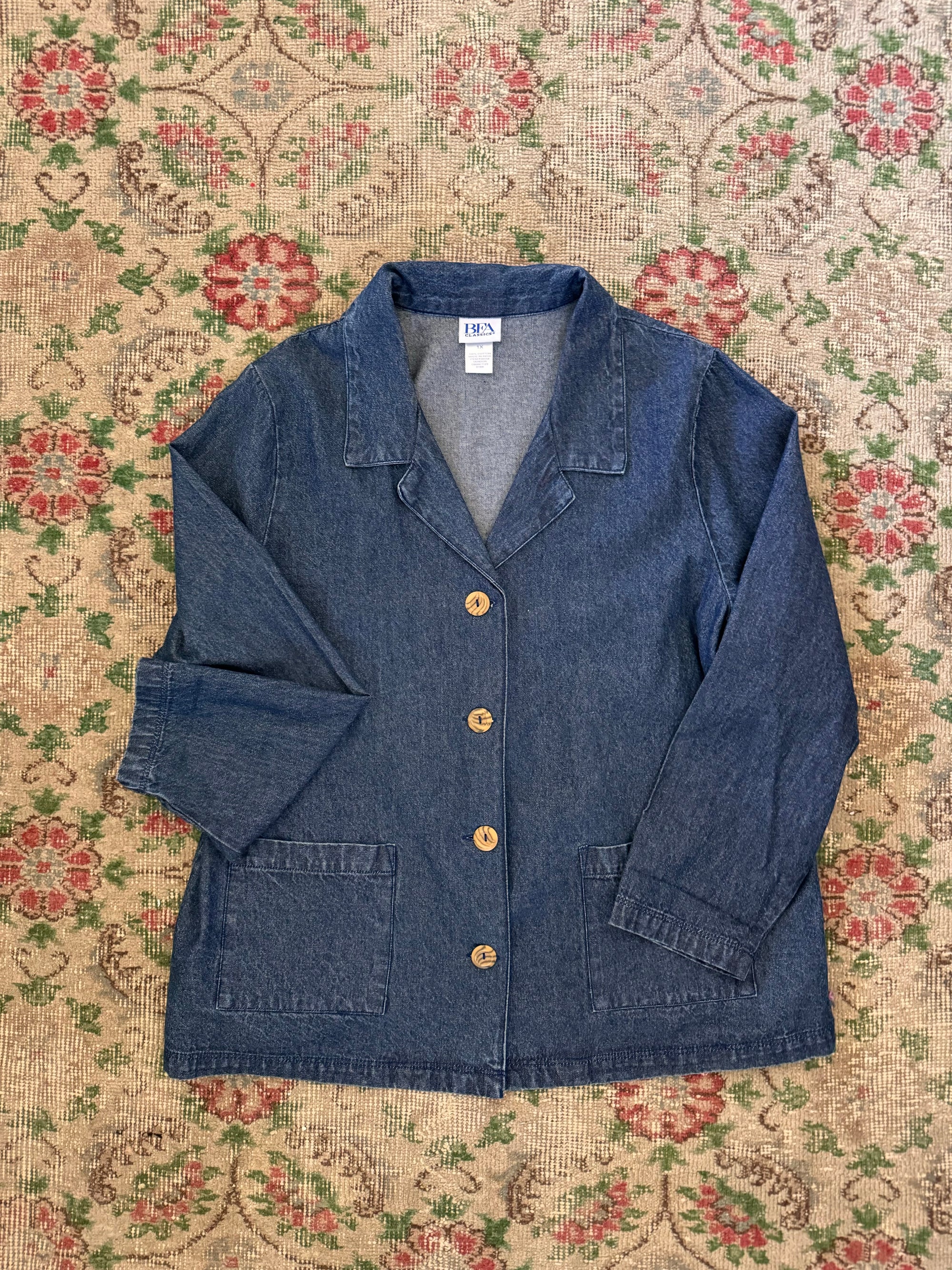 Vintage Denim Shacket | BFA Classics Size 1X