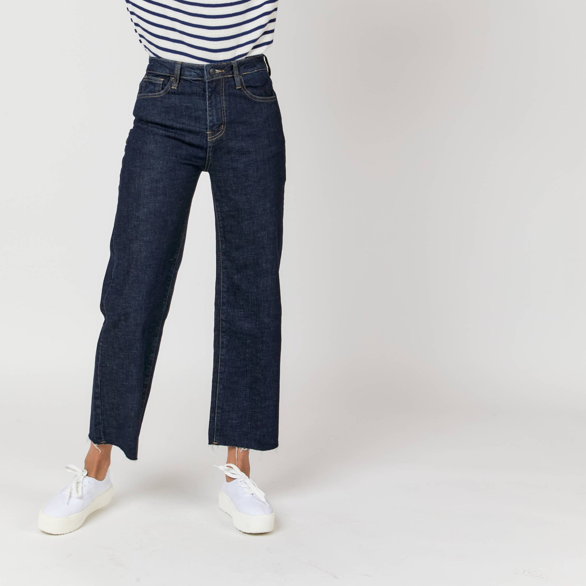 Aberdeen Ankle Crop High Rise Jeans