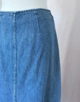 Vintage Denim Midi Skirt | Size 10