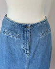 Vintage Denim Midi Skirt | Size 10