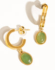 Whitnee Green Dainty Dangle Earring