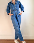 Vintage 80’s Utility Denim Jumpsuit | IDEAS Brand Size M