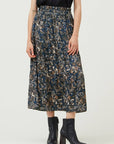 Allie Abstract Floral Tiered Skirt