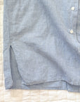 Vintage Blue Gingham Linen Button-Down | Size M