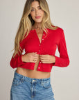 Elise Red Cardigan