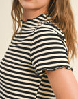 Stevie Stripe Ribbed Top