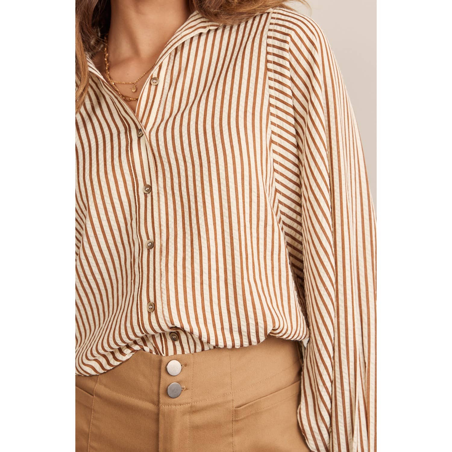 Sadie Textured Stripe Top