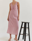 Haisley Front Ruched Maxi Dress