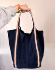 Melody Suede Leather Tote