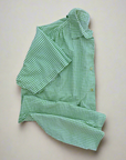 Vintage Green Gingham Top XXL