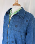 Vintage Eyelet Zip Denim Jacket | Size 18