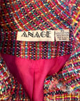 Vintage Colorful Tweed Blazer Jacket | ANAGE Brand Size XS