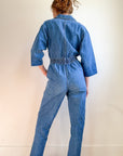 Vintage 80’s Utility Denim Jumpsuit | IDEAS Brand Size M