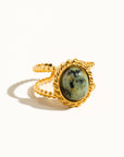 Mica Ring | 18K Gold Plated Non-Tarnish Stone Adjustable Ring