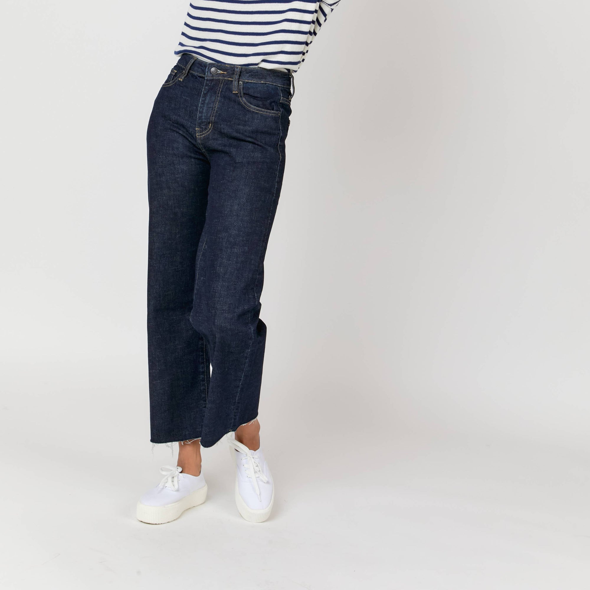 Aberdeen Ankle Crop High Rise Jeans