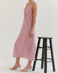 Haisley Front Ruched Maxi Dress