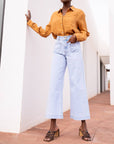 Violette Wide Leg Ankle Jeans