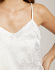 White Floral Jacquard Camisole