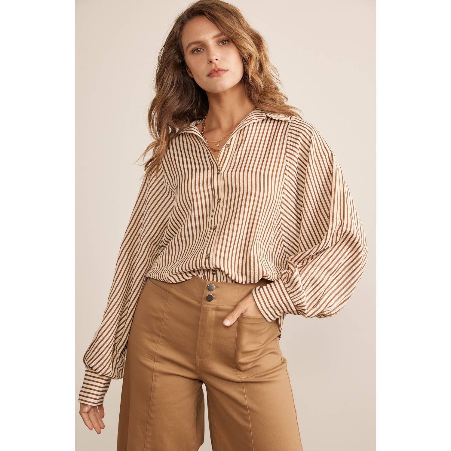 Sadie Textured Stripe Top