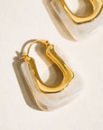 Talia U-Shaped Hoop Earring | 18K Gold-Plated