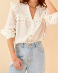 Sarah Ruffle Blouse