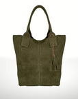 Marely Suede Leather Tote Bag