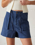 Cleo Utility Denim Shorts