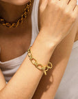 Tila Bold Chain Bracelet | 18k gold plated