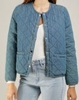 Quilted Denim Jacket