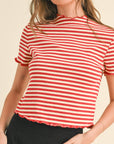 Stevie Stripe Ribbed Top